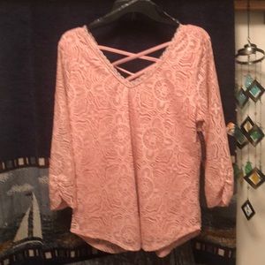 Pretty pink top.
